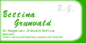 bettina grunvald business card